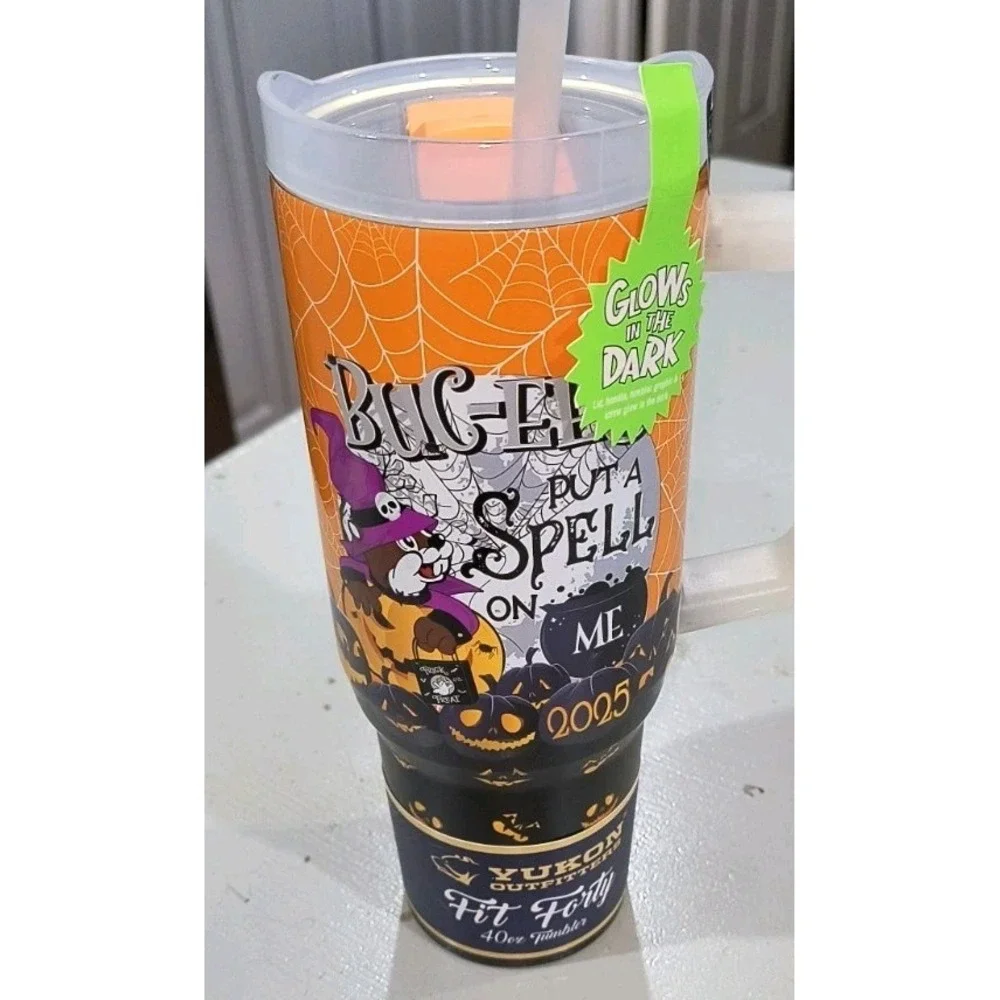 Buc-ees YOU PUT A SPELL ON ME 2025 Halloween GLOW IN DARK 40oz Yukon Tumbler NWT